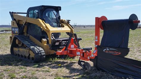 silt fence plow skid steer|silt fence plow attachment.